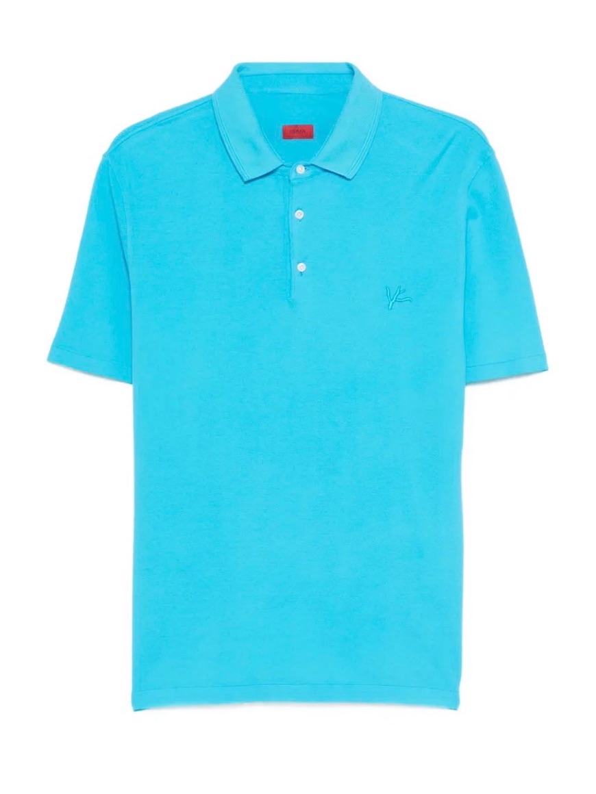 Isaia Turquoise Polo Shirt